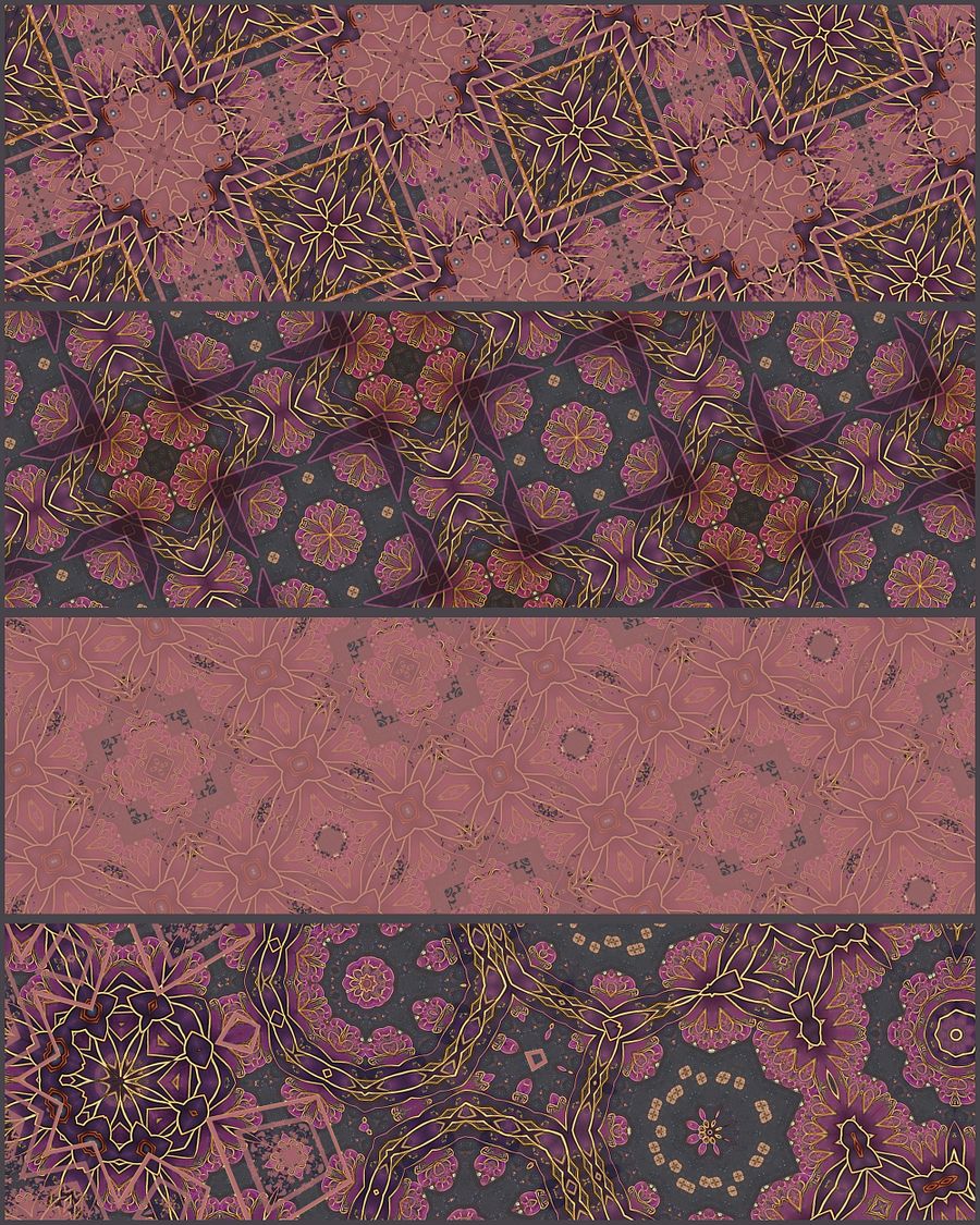 Pink Starflower Digital Paper Pack product image (3)