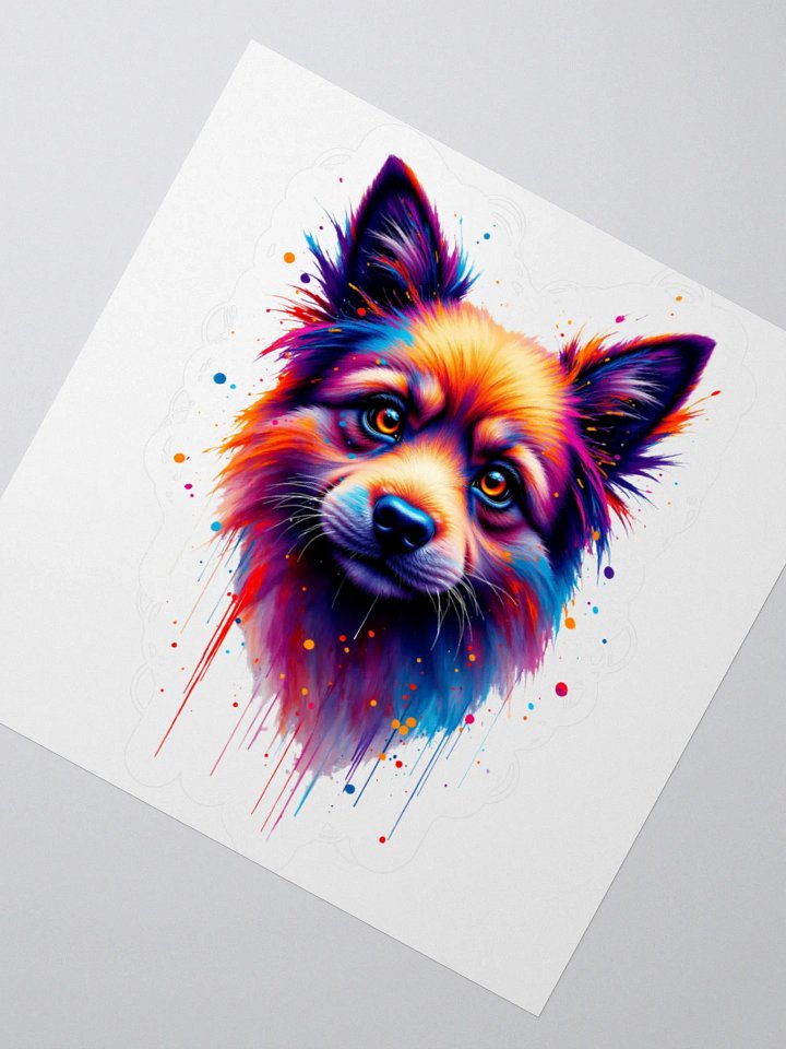 Vibrant Pup Portrait Stickers product image (5)