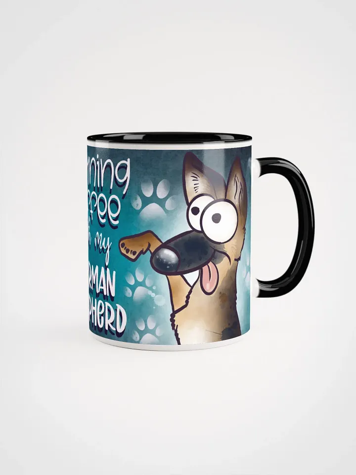 Morning Coffee With My German Shepherd Accent Mug product image (1)
