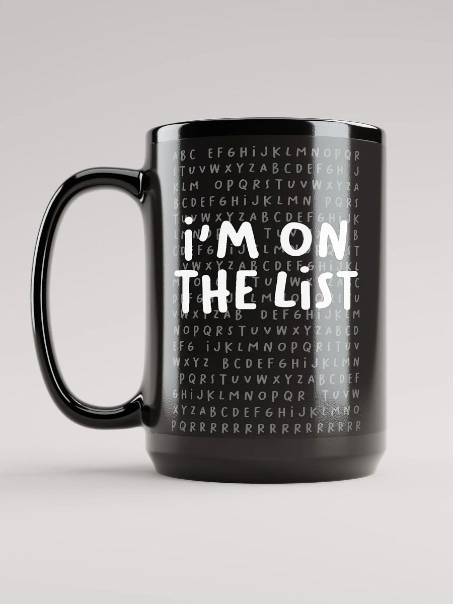 The List Black Mug (15oz) product image (6)
