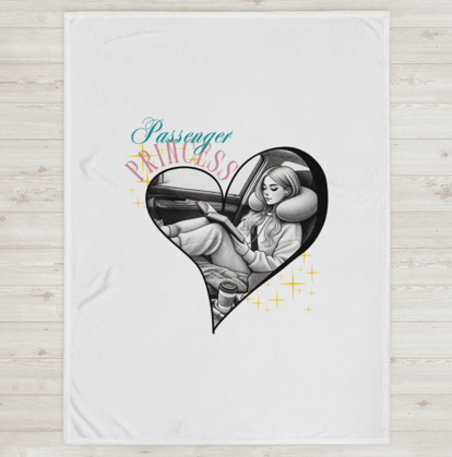 Passenger Princess Throw Blanket – Cozy Vibes for the Ultimate Co-Pilot product image (1)