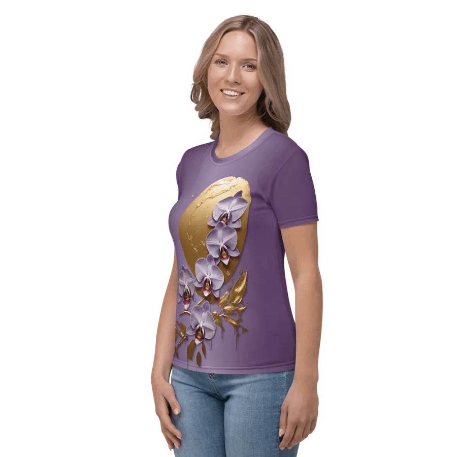 Floral Themed All Over Print T-shirt product image (4)