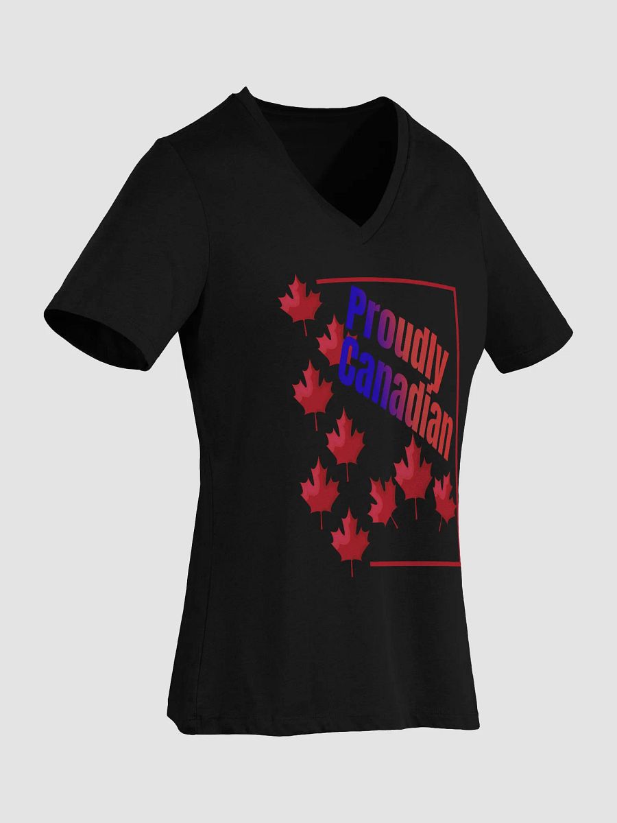 Proudly Canadian Women's V-Neck Tee product image (3)