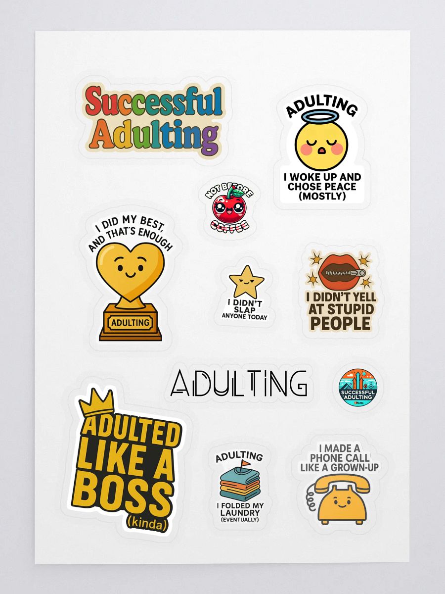 Adulting Achievements Unlocked Sticker Sheet product image (3)