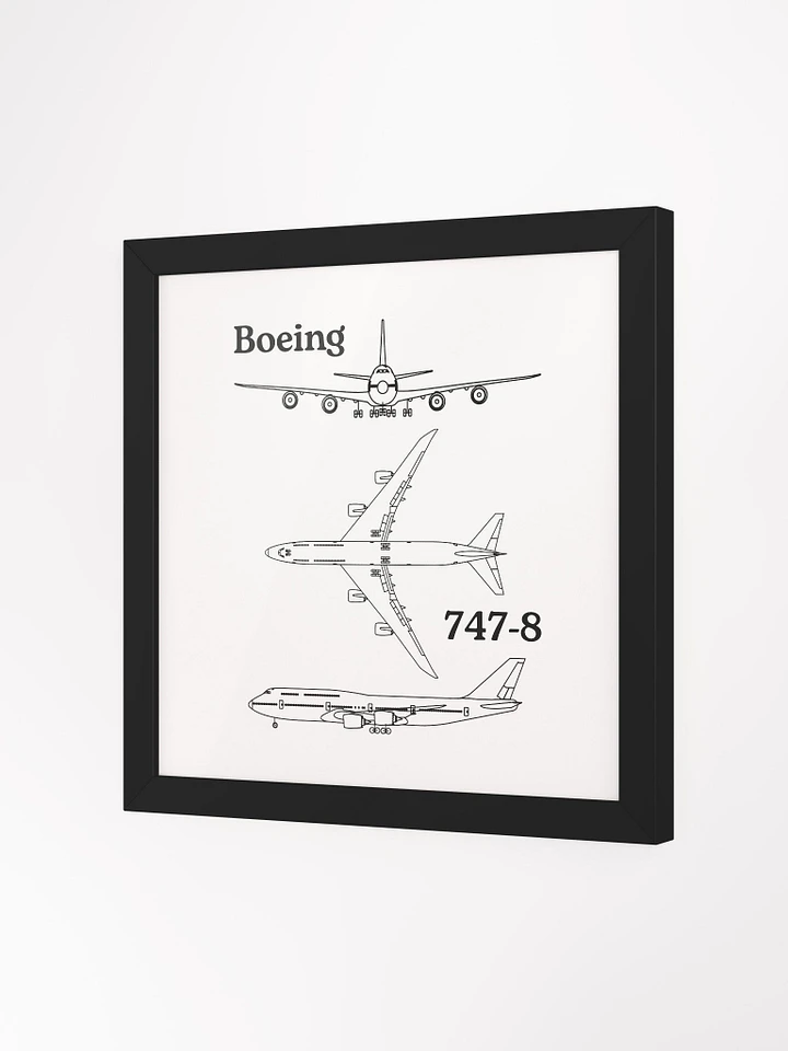 Boeing 747-8 Blueprint Framed Poster product image (11)