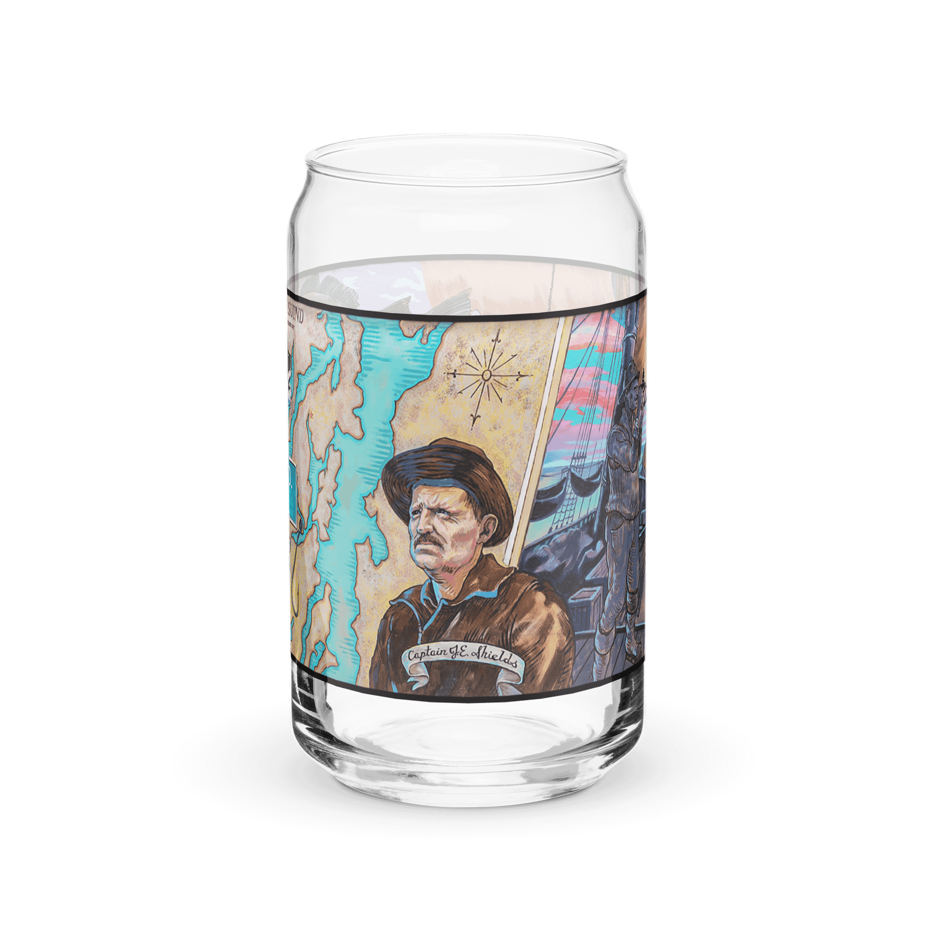 Poulsbo Maritime Glass Can product image (7)