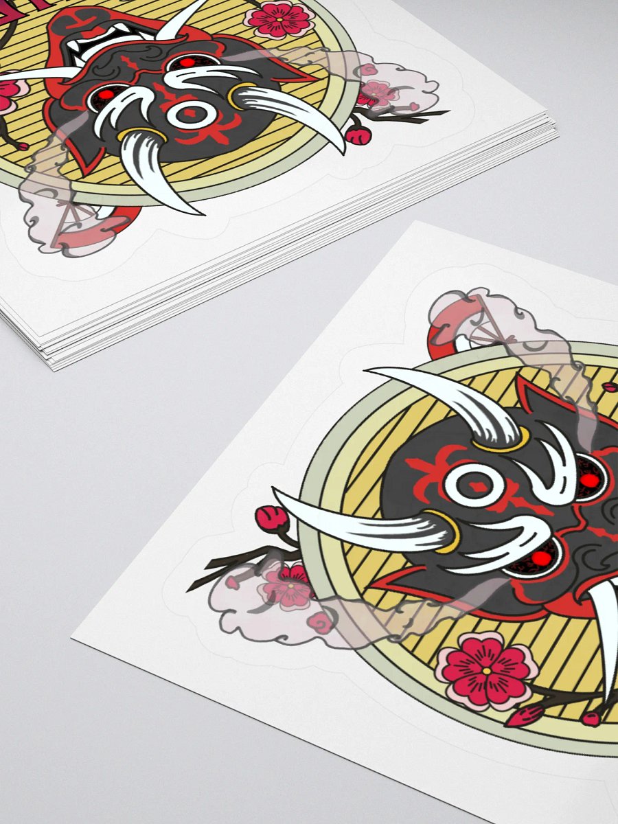 Oni Mask Kiss Cut Stickers product image (16)