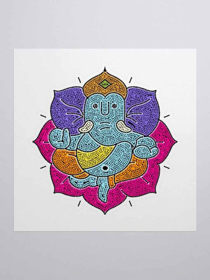 Ganesha Mosaic Kiss Cut Stickers product image (3)