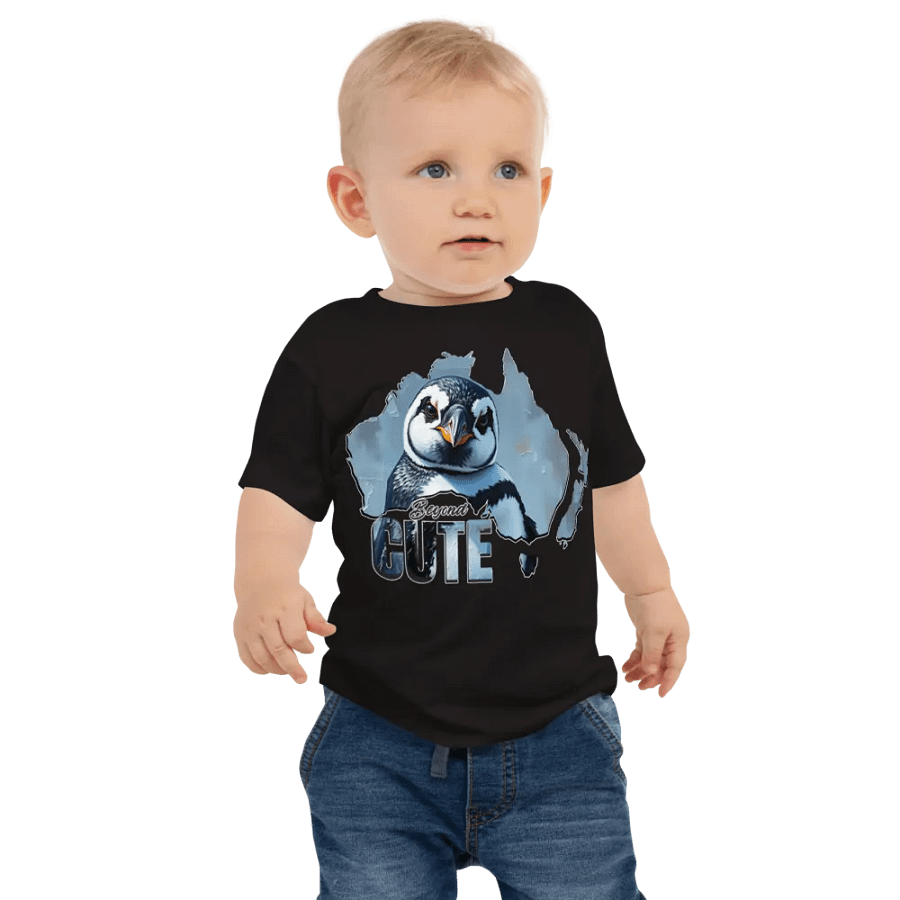 PONDERING PENGUIN: "BEYOND CUTE" Baby Tee product image (1)