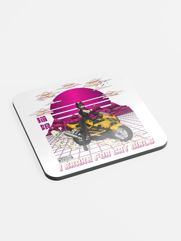 Biker Cat Girl Coaster product image (2)