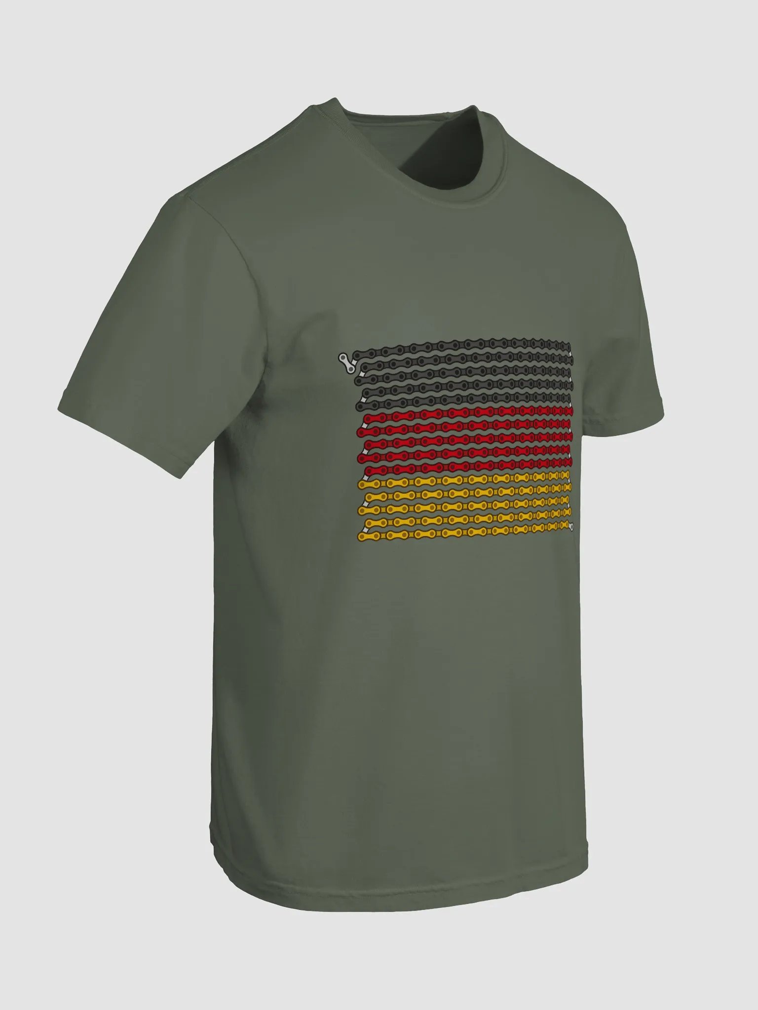 Germany Bike Chain Flag on Heavyweight Tee product image (3)
