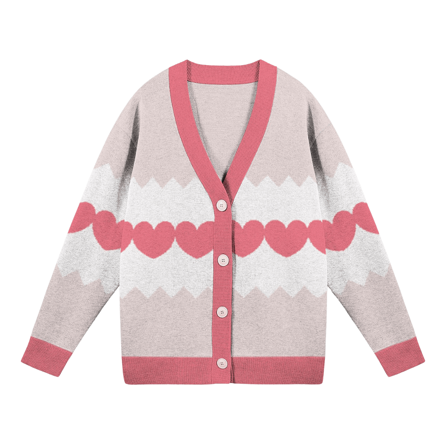 Line of Hearts Knitted Cardigan product image (1)