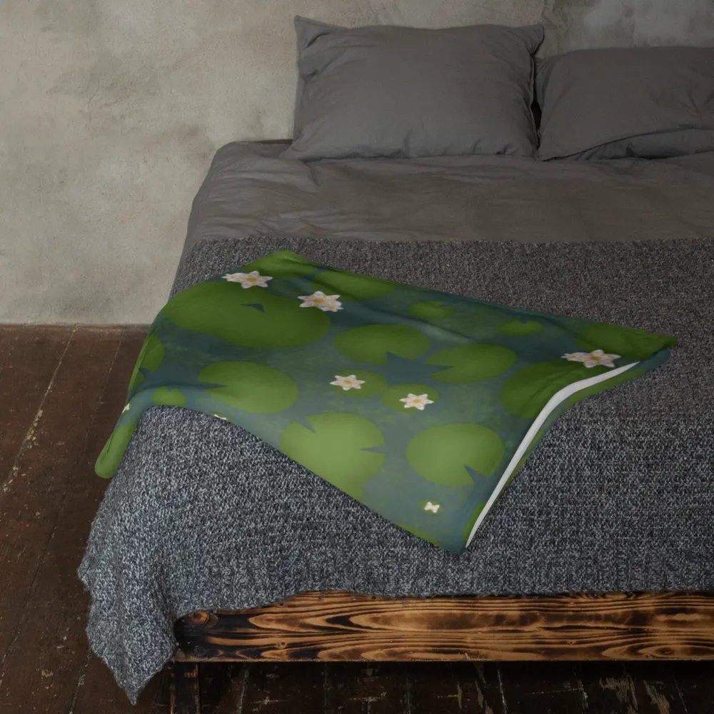 Lily Pond Throw Blanket ( 50