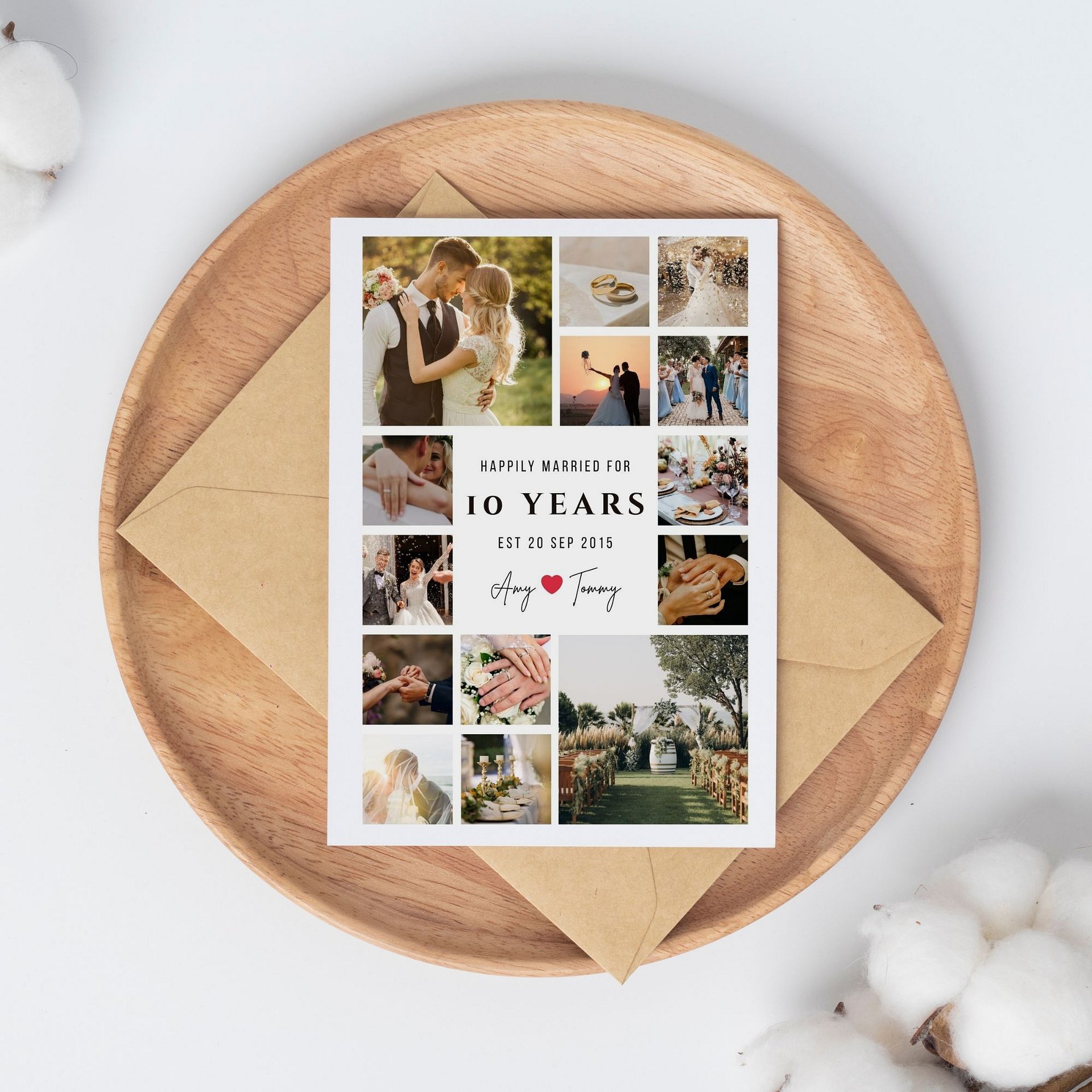 Milestone Anniversary Photo Card Template product image (4)