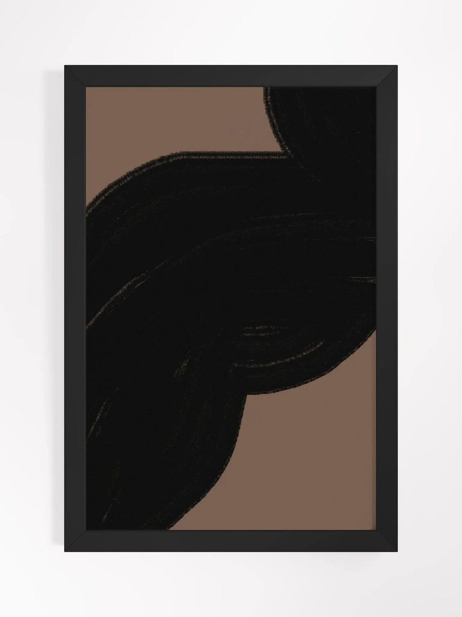 Interwoven Shadow Framed Matte Poster | Abstract Geometric Wall Art | Modern Minimalist Décor for Contemporary Spaces product image (3)
