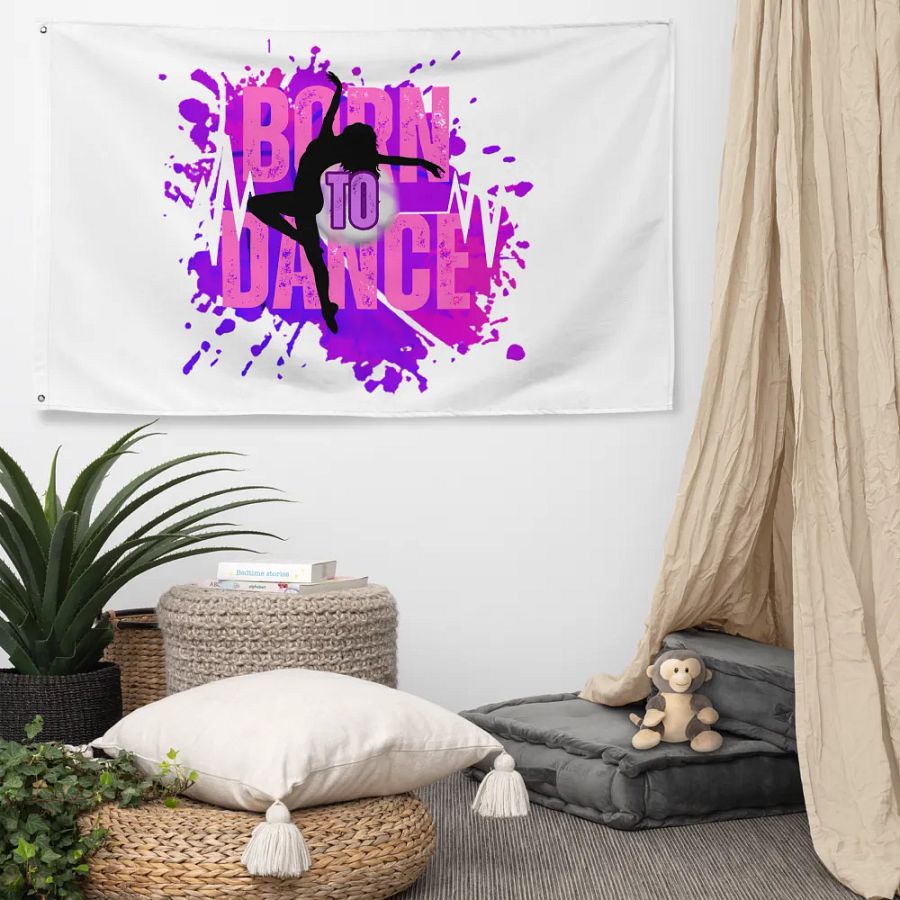 Born to Dance Her Silhouette Flag product image (5)