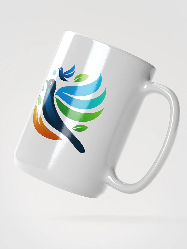 Dynamic Birds White Glossy Mug product image (2)