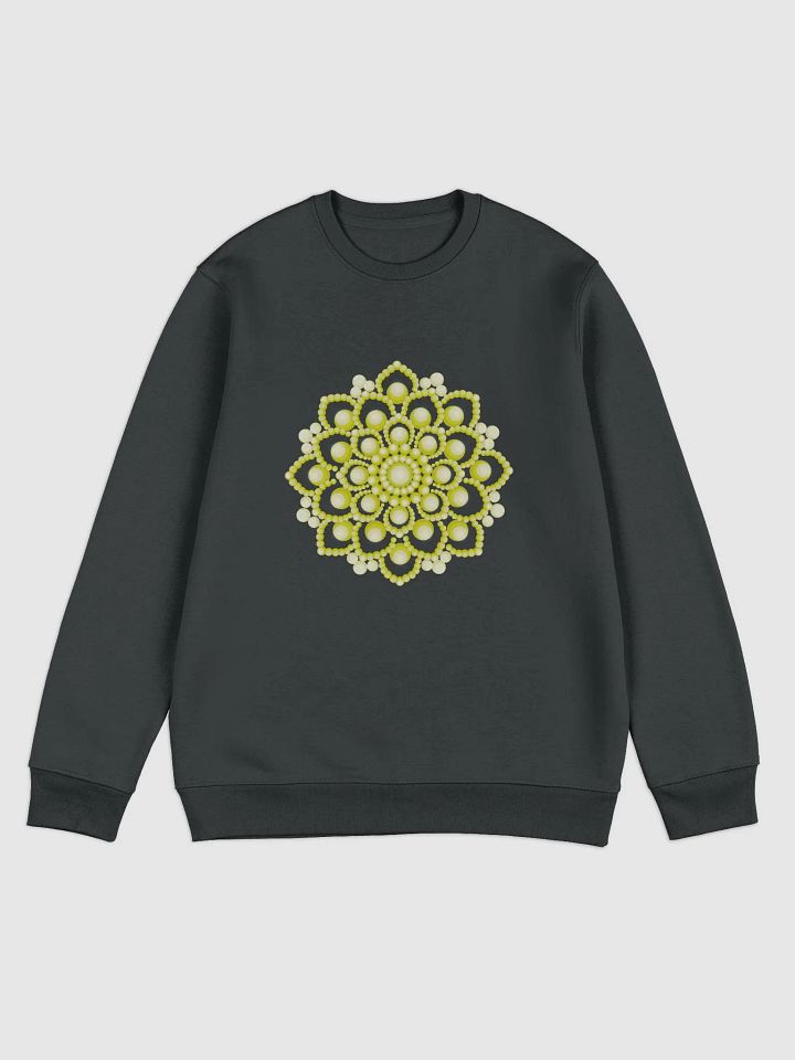 Yellow Flower Mandala Unisex Eco Sweatshirt product image (2)