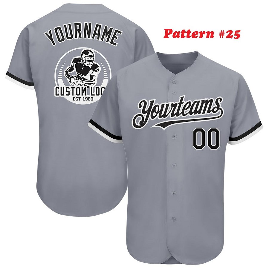 Authentic Baseball Jersey, Custom Baseball Jersey, Personalized Sport Jersey, Colorful, Multi Beautiful Flowers, Number, Logo product image (11)