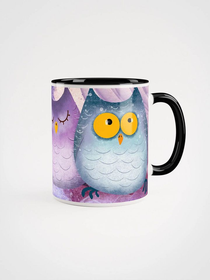Silly Owl Trio Ceramic Accent Mug product image (6)
