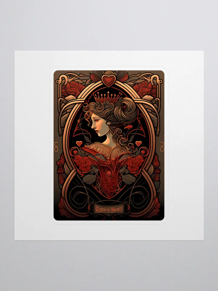 Regal Queen of Hearts Sticker product image (1)
