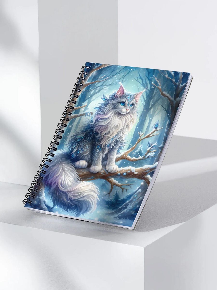 Frosty Feline Spiral Notebook product image (3)
