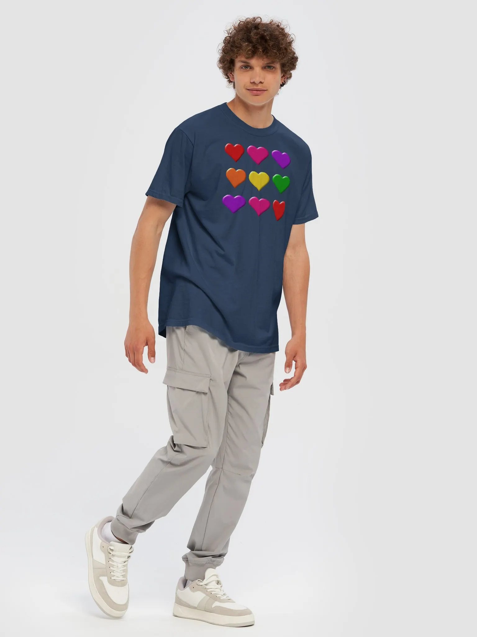Valentine Hearts Heavyweight T-Shirt product image (90)