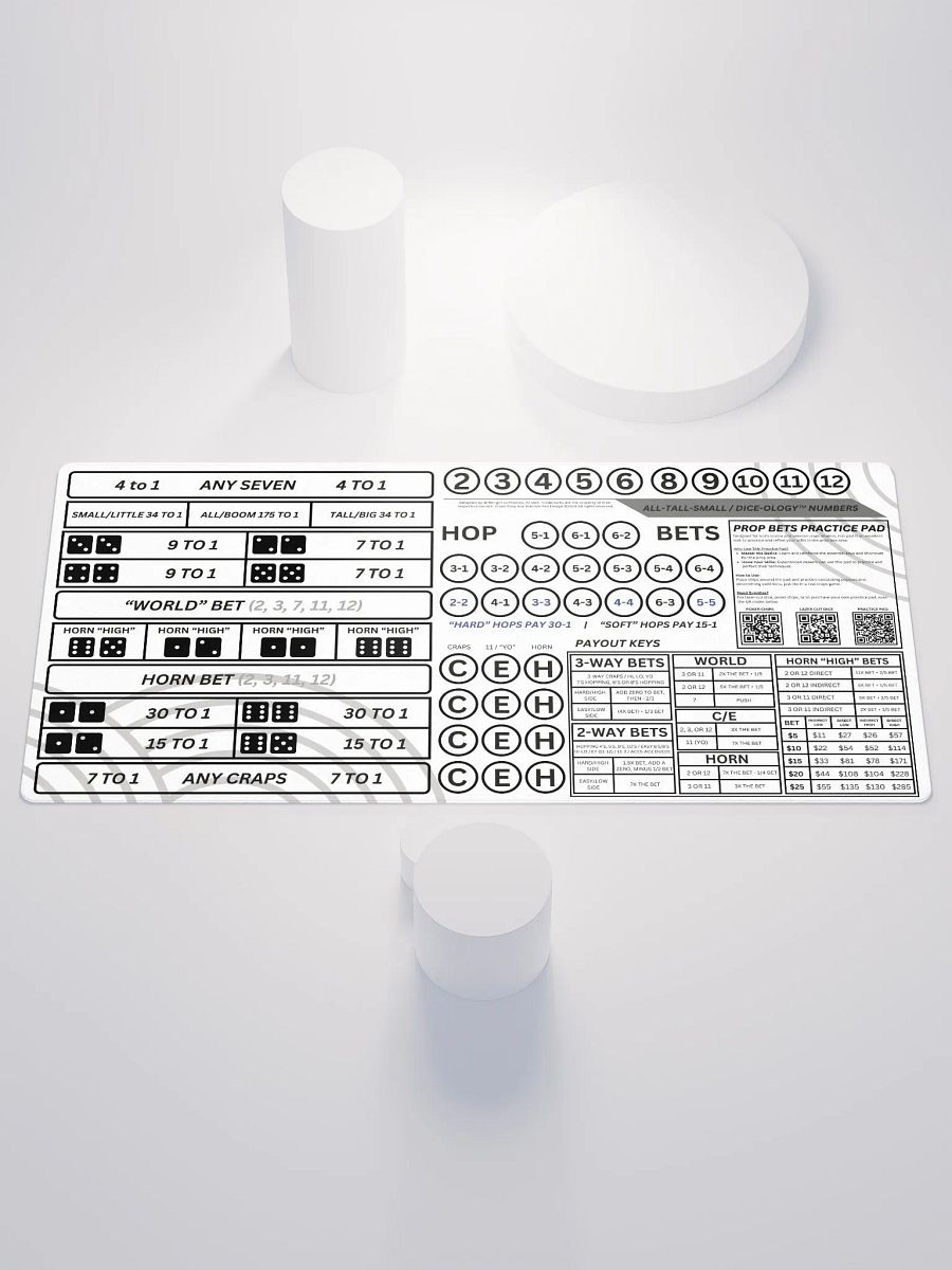 Craps Prop Box Practice Pad - No Whine Allowed product image (1)