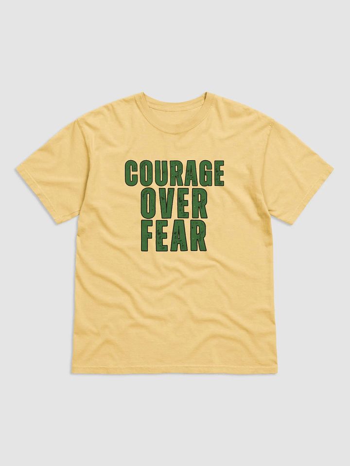 Courage Over Fear Distressed Comfort Colors T-shirt product image (2)