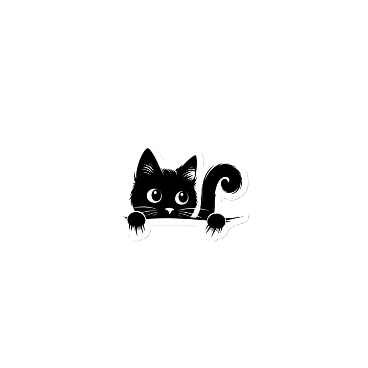 Peeping Cat Magnet – Premium Vinyl Magnet for Cat Lovers by The Kitty Kingdom product image (1)
