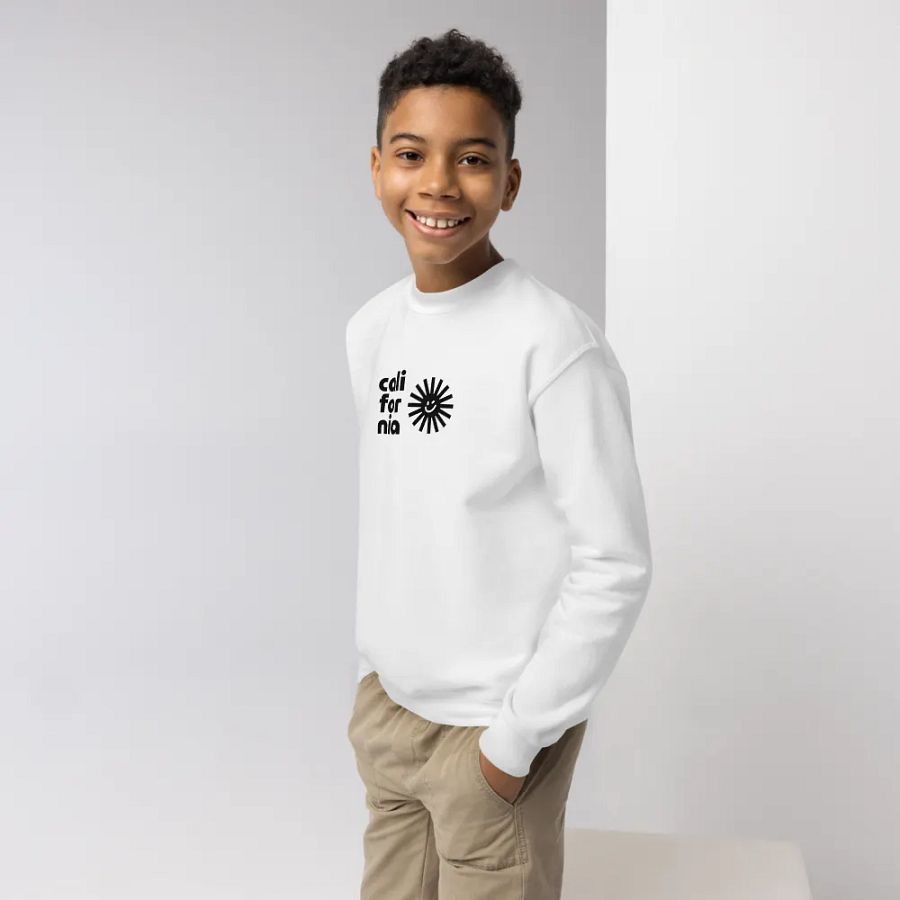 'California Sun' Cozy Comfort Youth Crew Neck Sweatshirt product image (4)