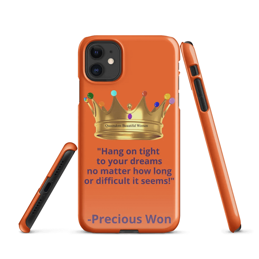 Queendom Beautiful Women iPhone® Snap Case (Orange/Amber) product image (1)