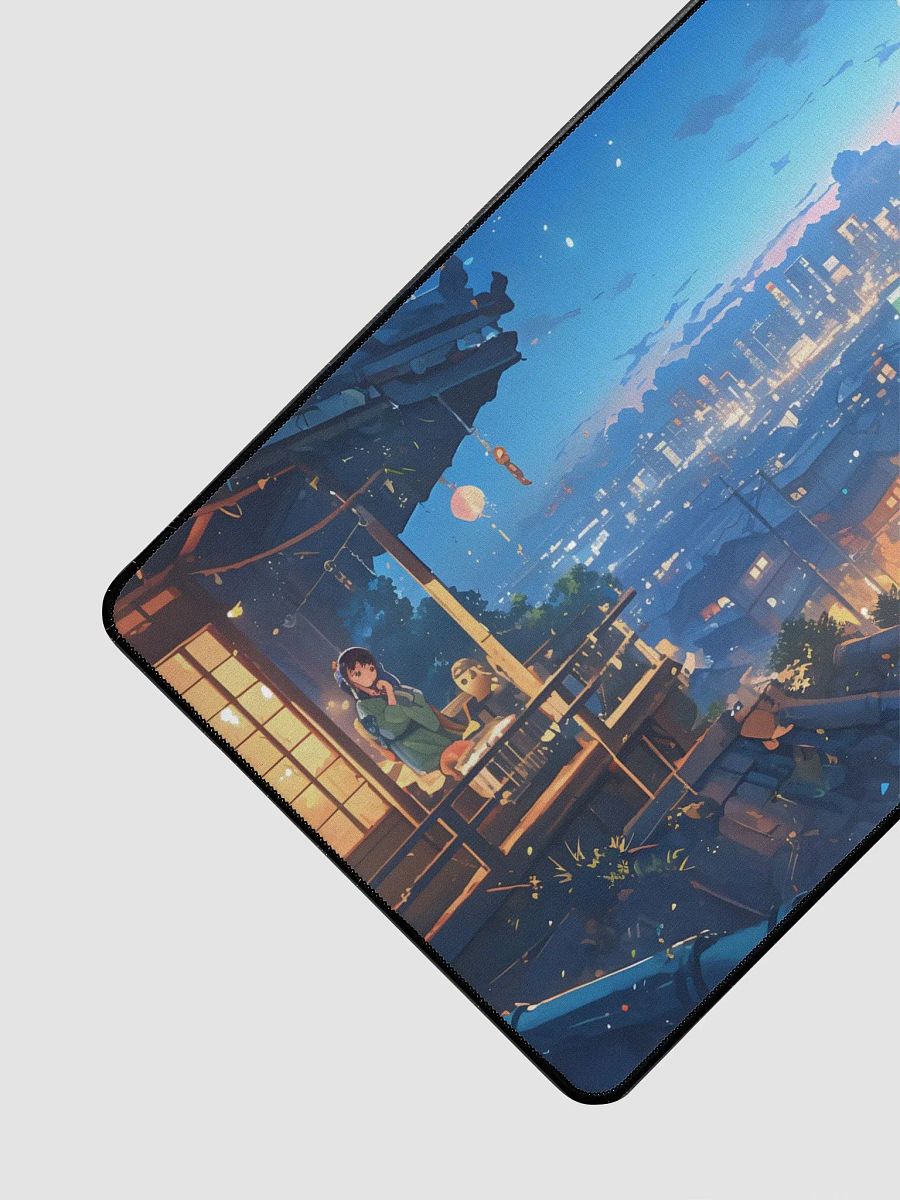 Japanese Cityscape Painting Deskmat product image (3)