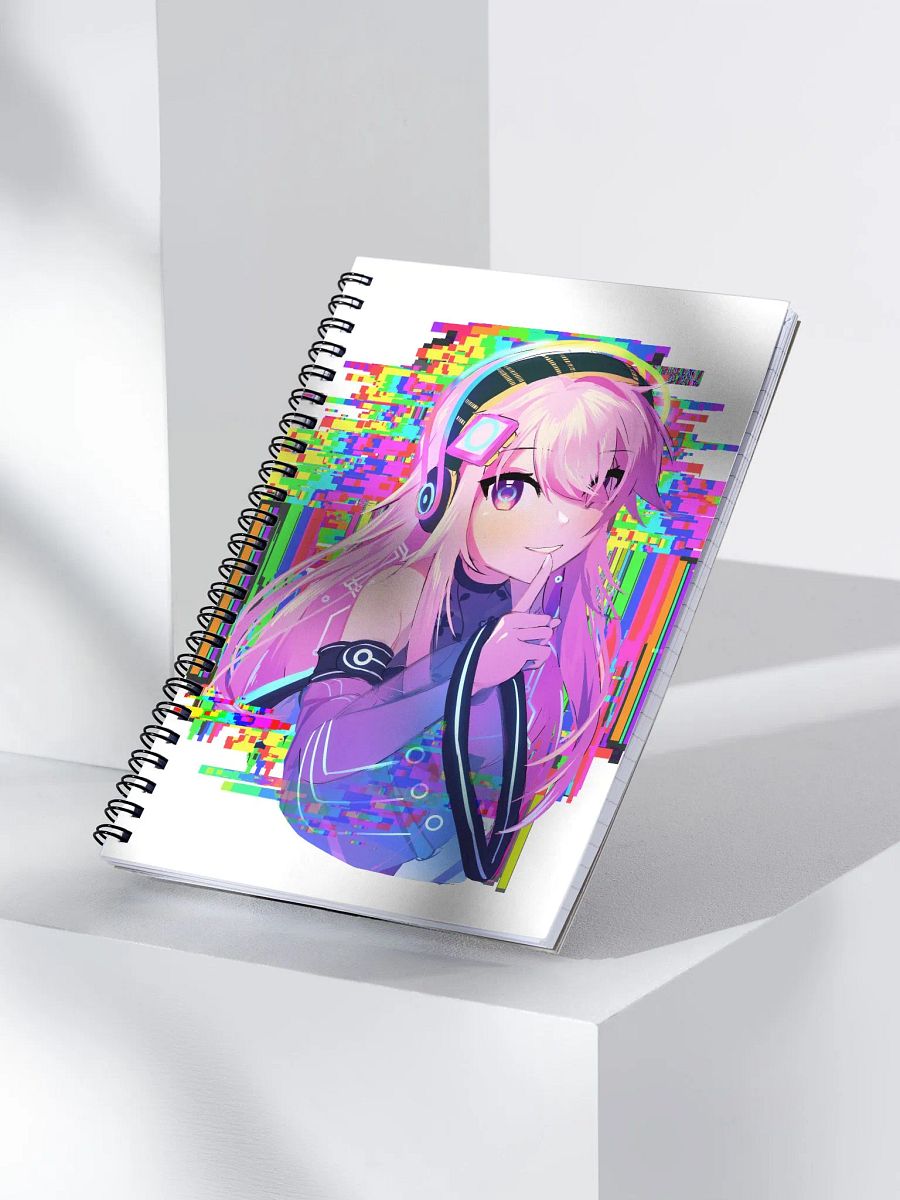 Akheera Notebook Background Ver (With Retro Chibi on back) product image (4)