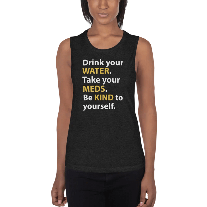 Water, Meds & Kindness (Yellow) product image (1)