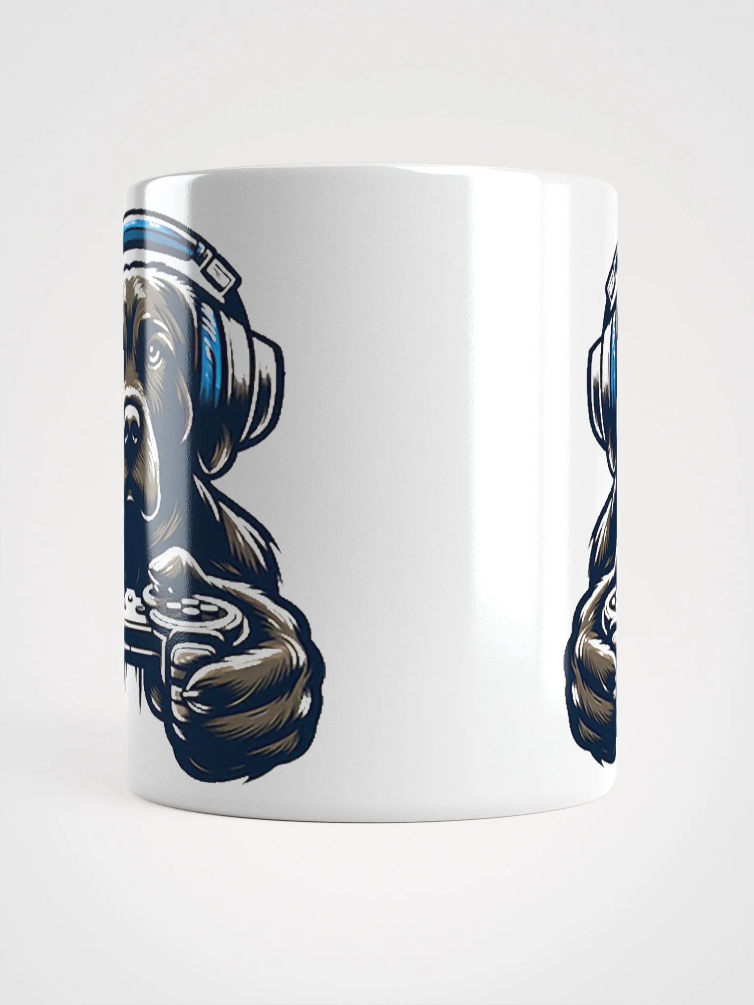 Gamer Dog #Stylish Glossy White Mug product image (5)