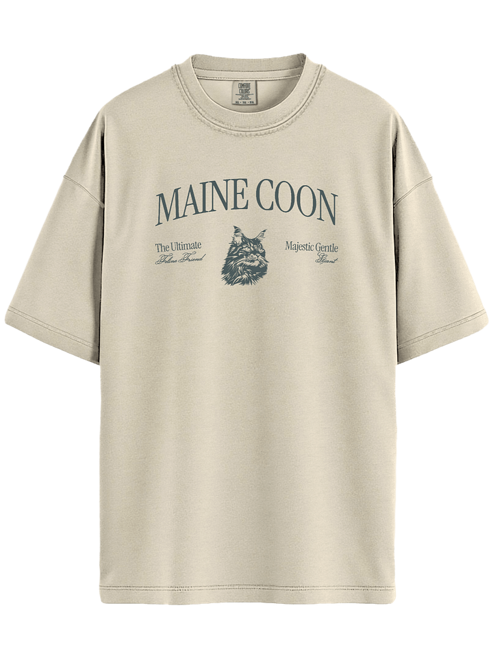 Maine Coon T-Shirt – Relaxed Fit Heavyweight Unisex Cotton T-Shirt product image (1)