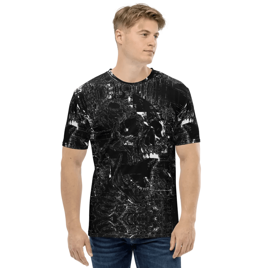 Distorted Chaos All-Over Print Crew Neck T-Shirt Sublicolor 101 product image (1)