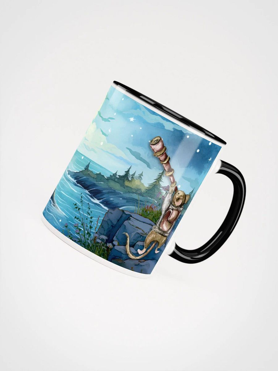 Celestial Mouse Stargazing Mug | Whimsical Night Sky Design | Moonlit Mouse Series product image (4)