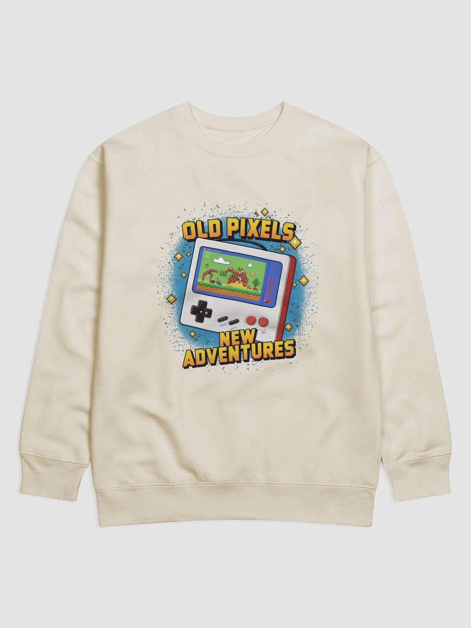 Old Pixels New Adventures Funny Gaming Sweatshirt product image (4)