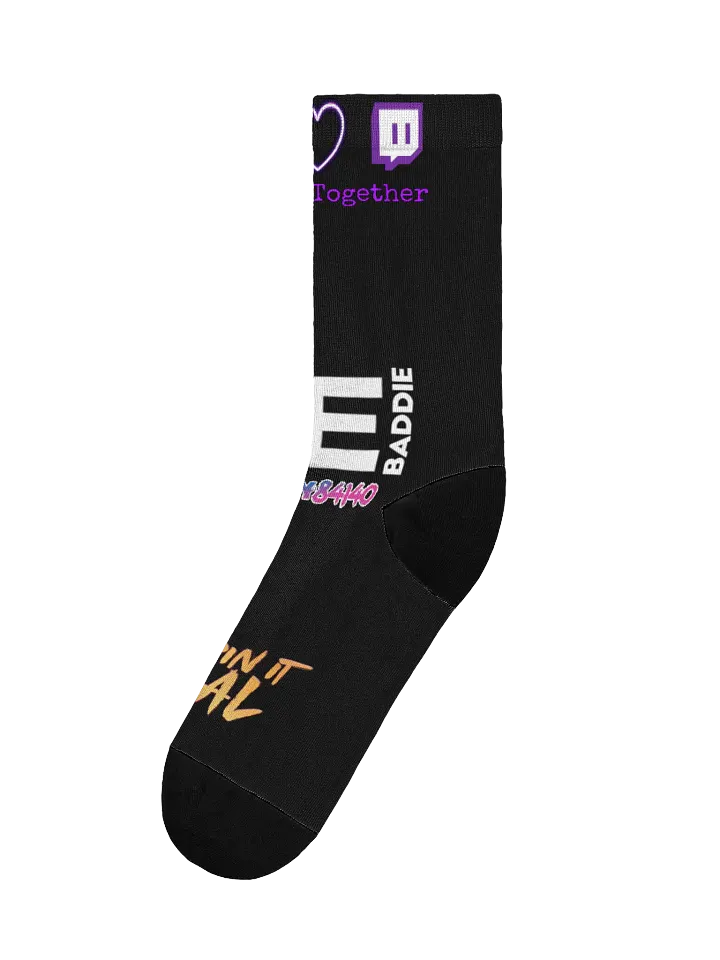 💜💚 bE Baddie Socks 💚💜 product image (2)