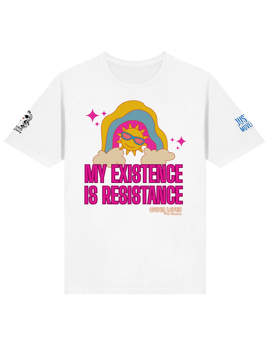 'My Existence is Resistance' Tee - WHITE product image (3)