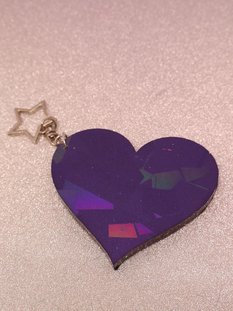 Holographic Heart Keychain product image (3)