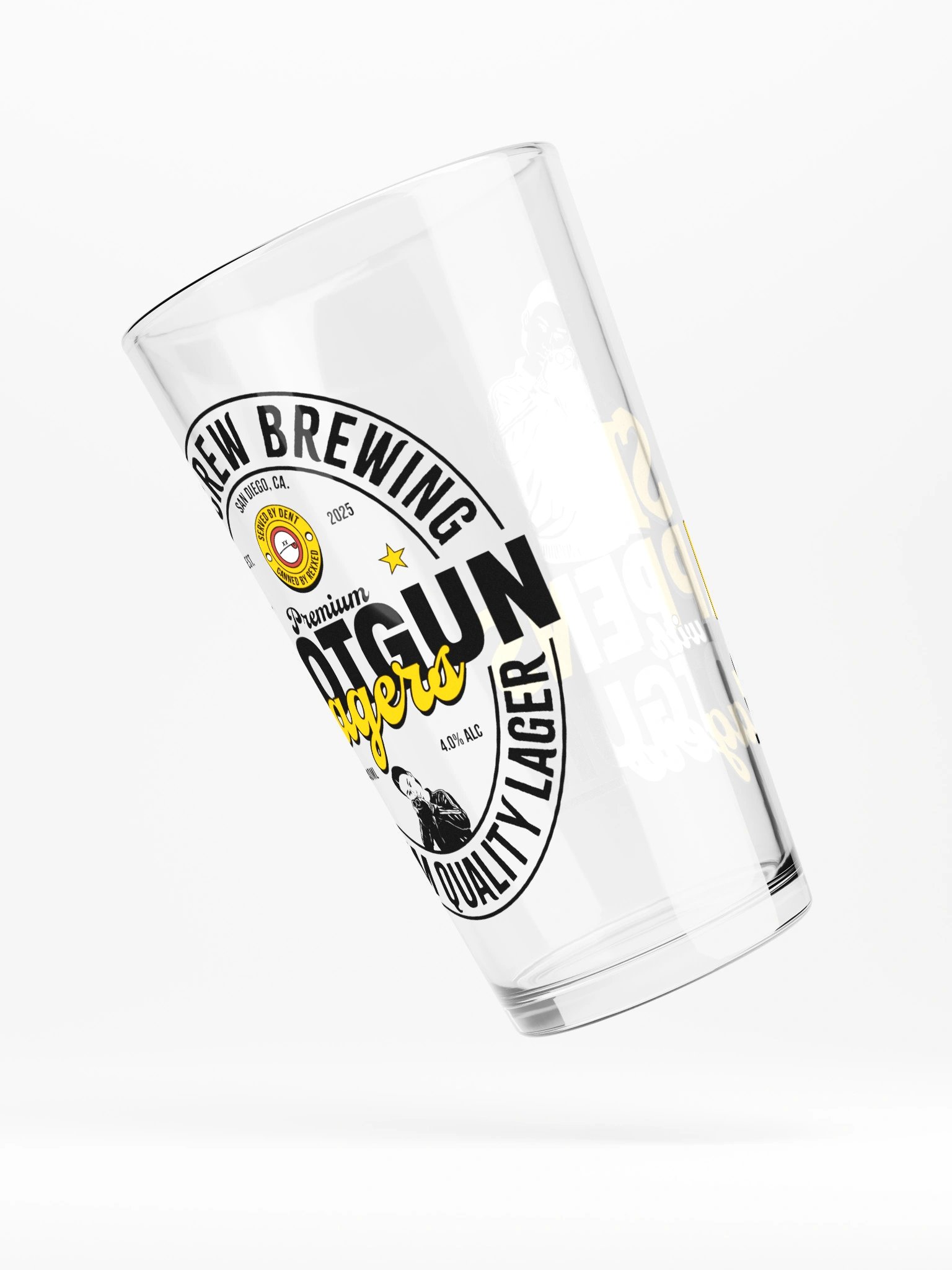 Sip Happens With Shotgun Lagers Pint Glass product image (6)