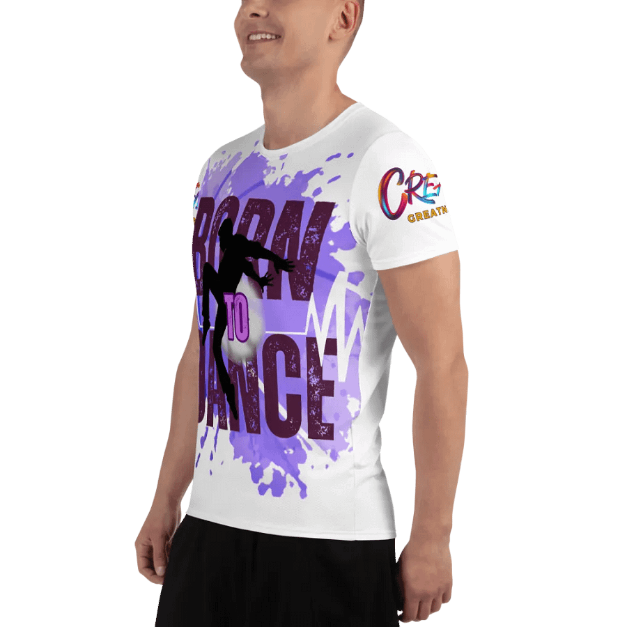 Born to Dance His Silhouette Huge Print Athletic Tee product image (10)