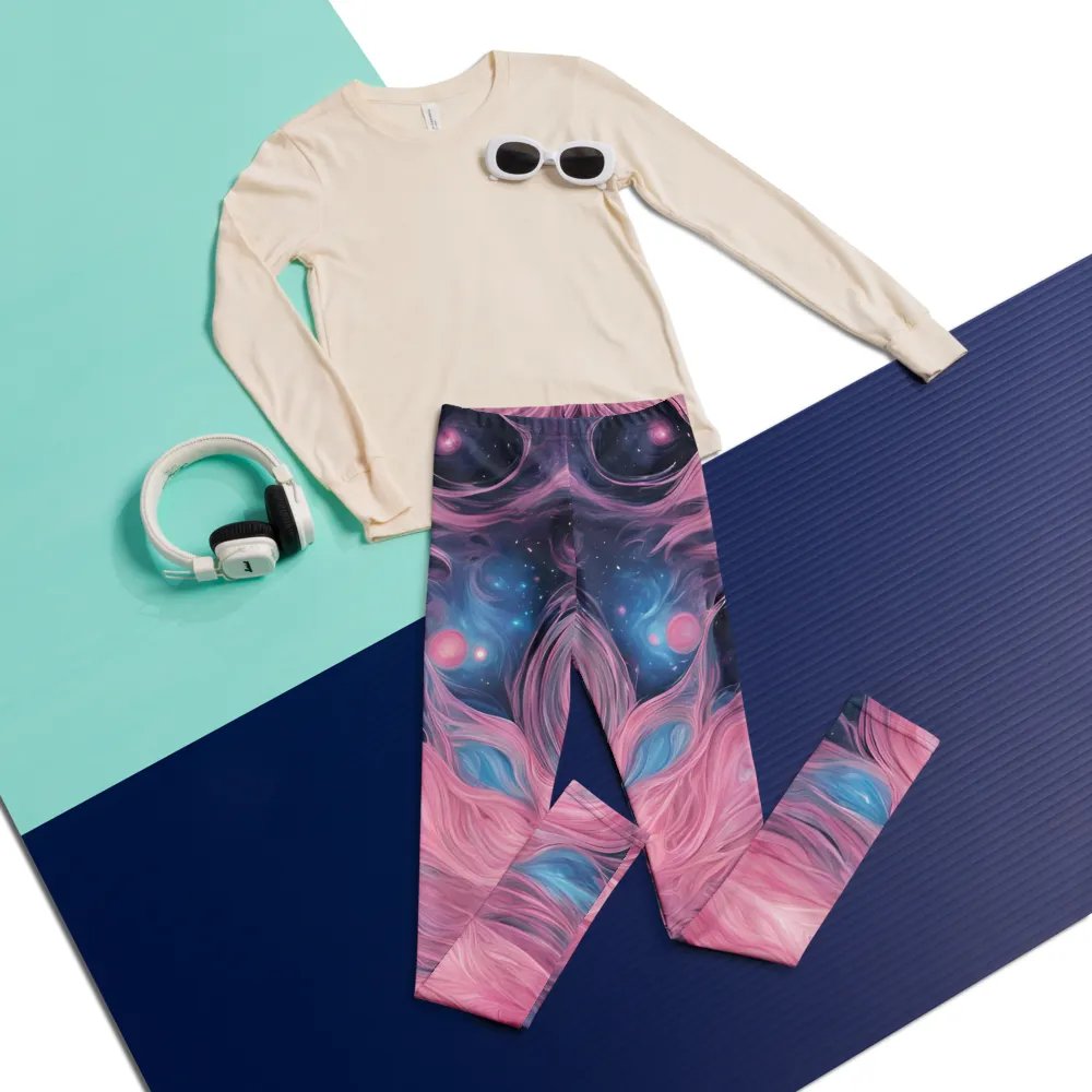 Cosmic Swirl Youth Leggings product image (5)
