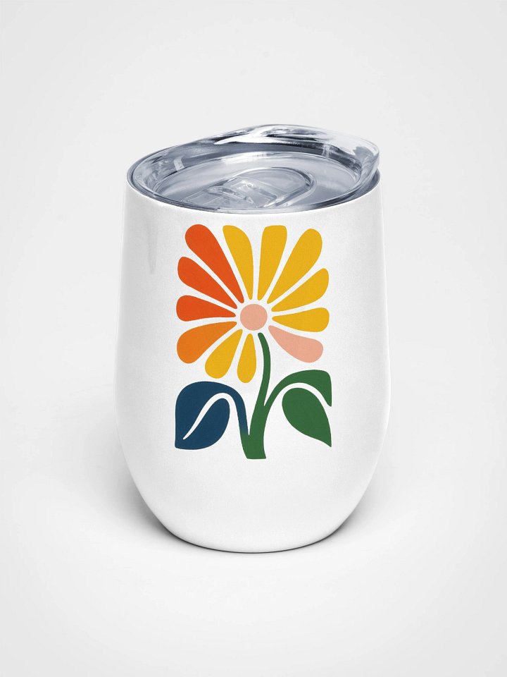 Sunset Blooms Wine Tumbler product image (1)
