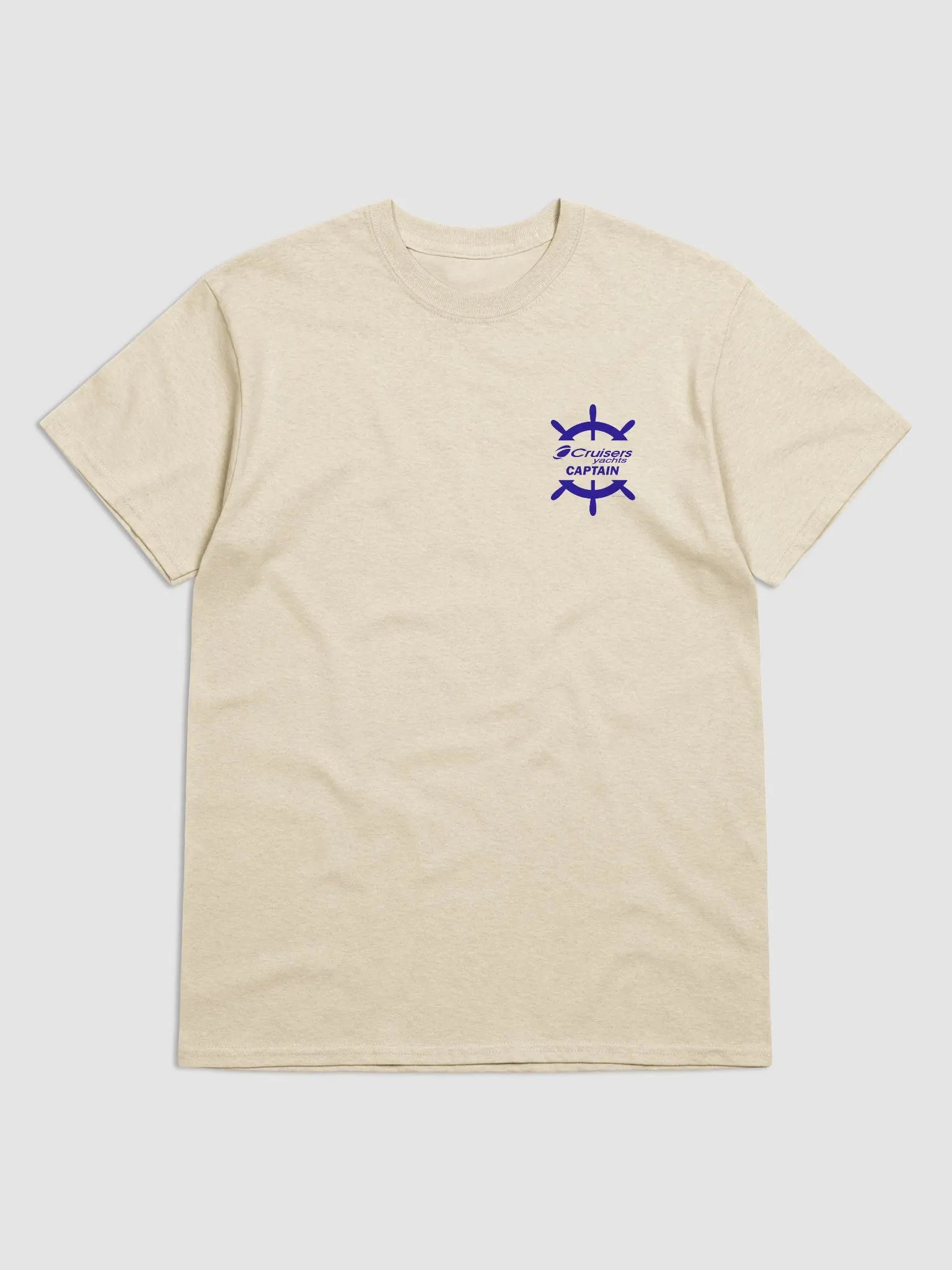 Cruisers Yachts Captain - T-Shirt - Light Shirt w/Blue Logo product image (3)