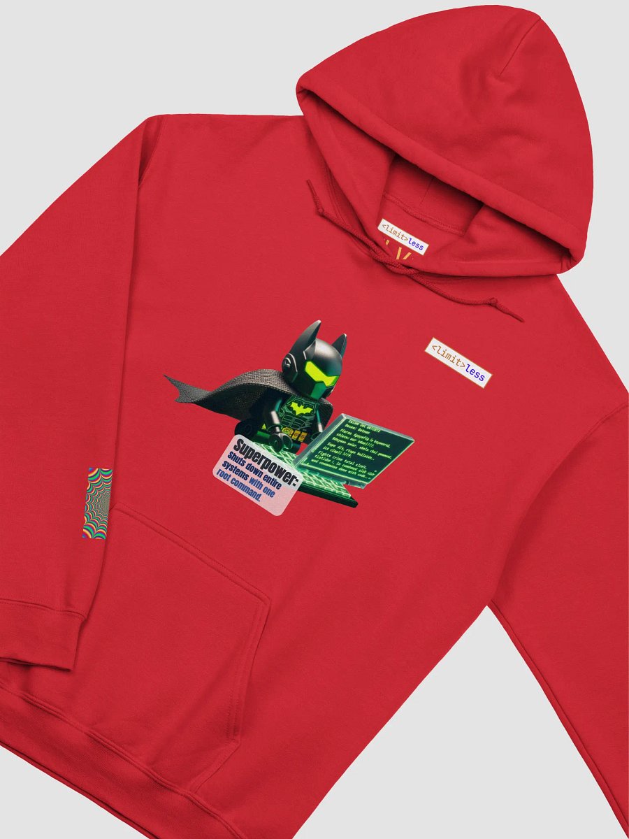 Terminal Knight Hoodie – Dark Mode Vigilante Gear for Coders | Limitless Techwear product image (11)