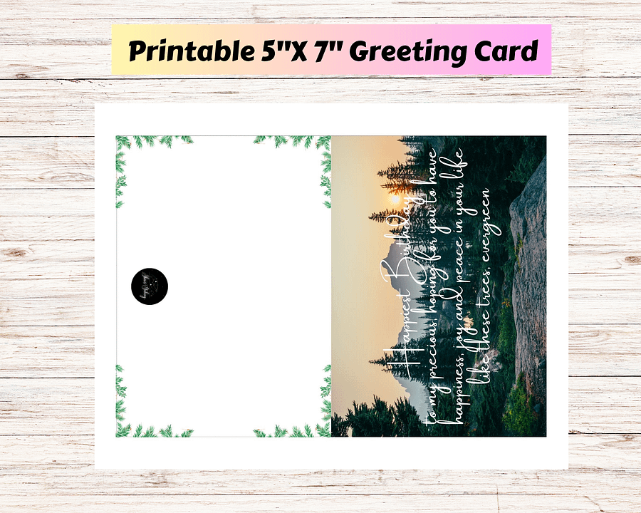 Happy birthday greeting card, 5